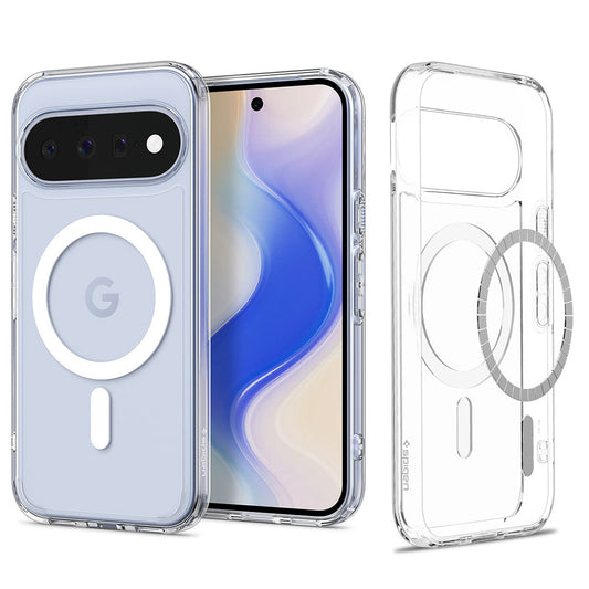 MagSafe-kuori Google Pixel 11:lle, Spigen, Ultra Hybrid, Valkoinen läpinäkyvä ACS11441