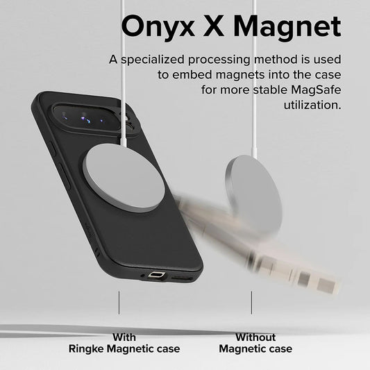 MagSafe-kuori Google Pixel 9 Pro:lle, Ringke, Onyx, Musta
