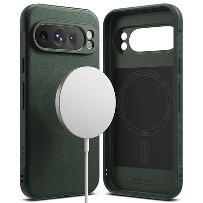 MagSafe-kuori Google Pixel 9 Pro:lle, Ringke, Onyx, Tummanvihreä
