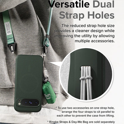 MagSafe-kuori Google Pixel 9 Pro:lle, Ringke, Onyx, Tummanvihreä