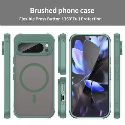 MagSafe Case for Google Pixel 9 Pro, Techsuit, HaloFrost II, Green