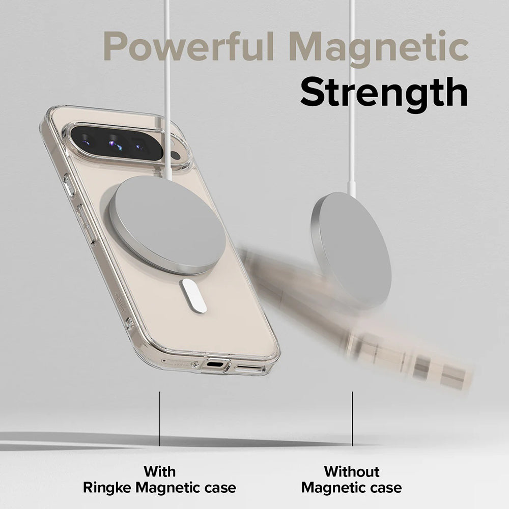 MagSafe-kuori Google Pixel 9 Pro XL:lle, Ringke, Fusion, Läpinäkyvä