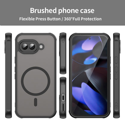 MagSafe Case for Google Pixel 9a, Techsuit, HaloFrost II, Black