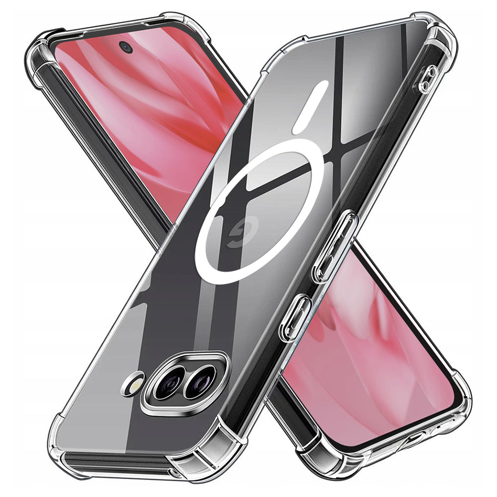 MagSafe-kuori Google Pixel 9a:lle, Techsuit, Iskunkestävä, Läpinäkyvä