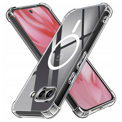 MagSafe-kuori Google Pixel 9a:lle, Techsuit, Iskunkestävä, Läpinäkyvä