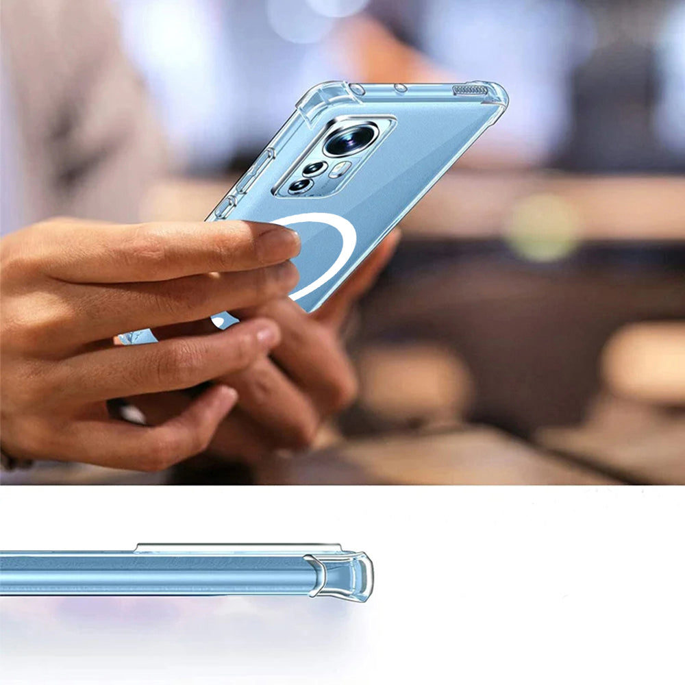 MagSafe-kuori Google Pixel 9a:lle, Techsuit, Iskunkestävä, Läpinäkyvä