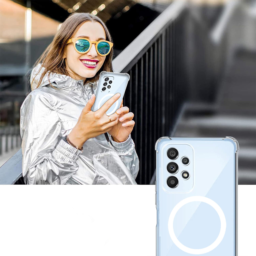 MagSafe-kuori Google Pixel 9a:lle, Techsuit, Iskunkestävä, Läpinäkyvä