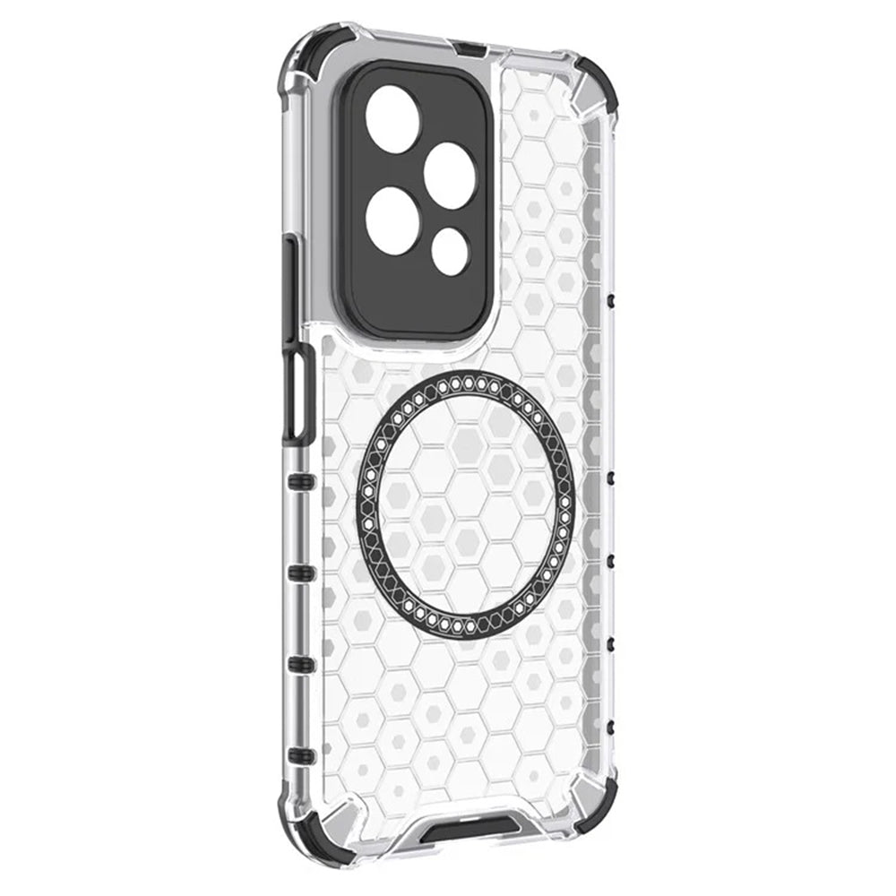 MagSafe-kuori Honor 200 Litelle, Techsuit, HoneyComb Shield, Valkoinen