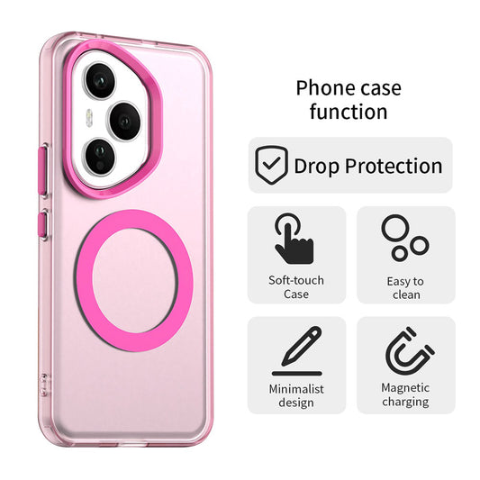 MagSafe-kuori Honor 400 Pro:lle, Techsuit, CandyCase, Vaaleanpunainen