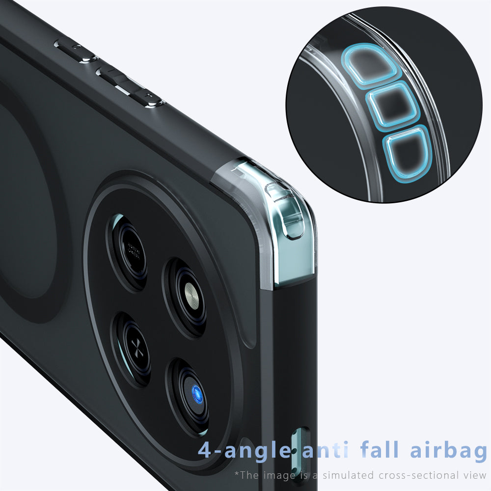 MagSafe-kuori Honor 400 Pro:lle, Techsuit, PureFrost, satiinimusta