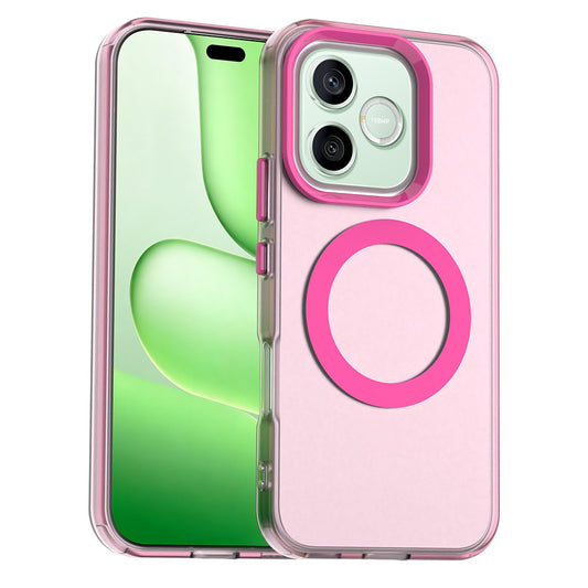 MagSafe-kuori Honor 600 Lite -puhelimelle, Techsuit, CandyCase, vaaleanpunainen
