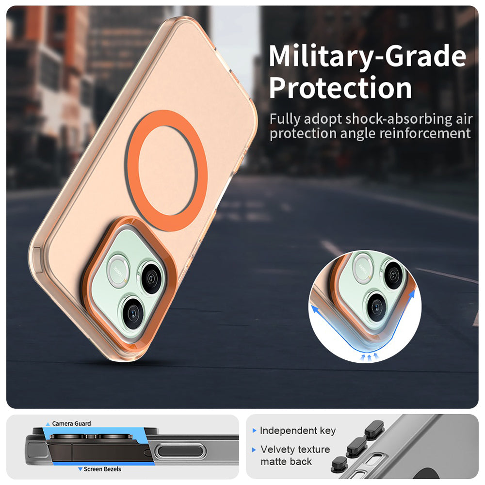MagSafe Case for Honor 600 Pro / 600, Techsuit, CandyCase, Orange