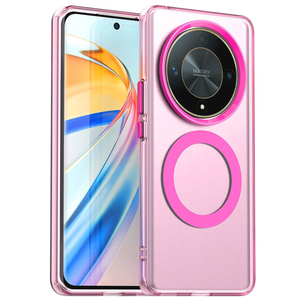MagSafe Case for Honor Magic6 Lite, Techsuit, CandyCase, Pink