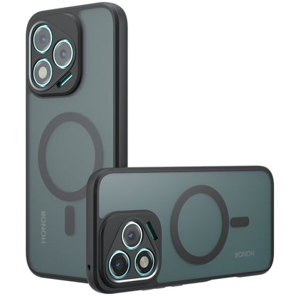 MagSafe-kotelo Honor Magic8 Lite -puhelimelle, Techsuit, PureFrost, Satinoitu Musta