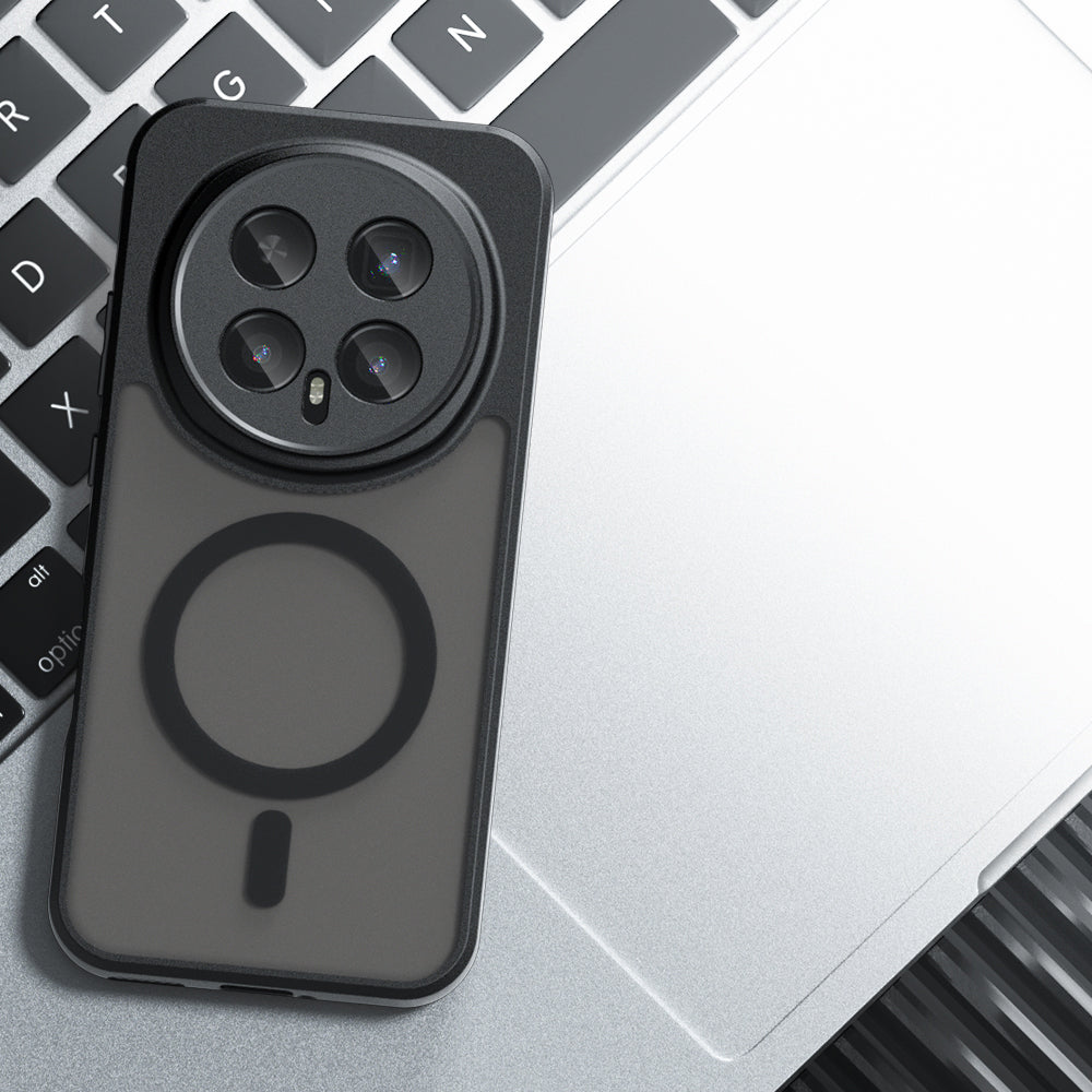 MagSafe-kuori Honor Magic8 Pro:lle, Techsuit, PureFrost, satiinimusta