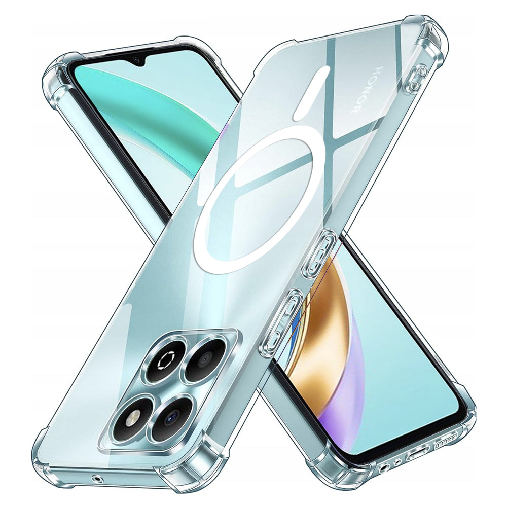 MagSafe-kuori Honor X6b:lle, Techsuit, Iskunkestävä, Läpinäkyvä