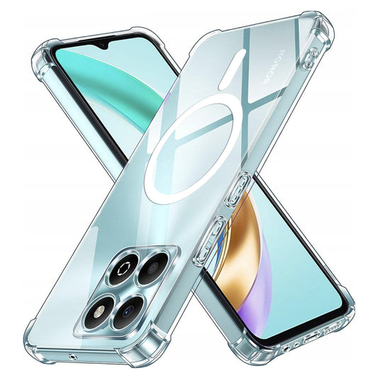 MagSafe-kuori Honor X6b:lle, Techsuit, Iskunkestävä, Läpinäkyvä