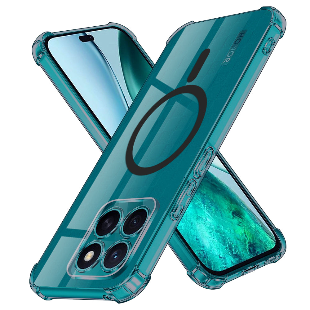 MagSafe-kuori Honor X8c:lle, Techsuit, Iskunkestävä Kirkas, Savunvärinen