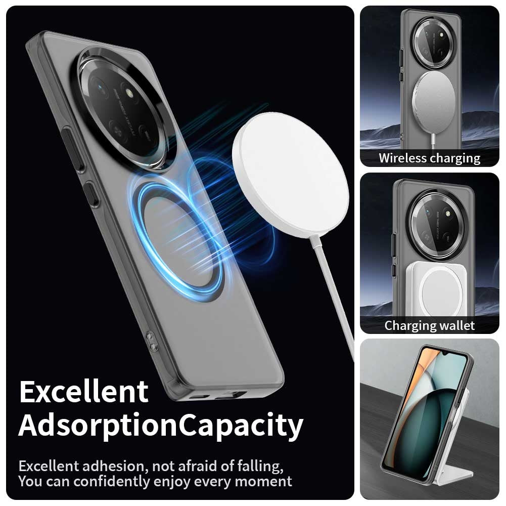 MagSafe-kuori Honor X9c / Magic7 Lite, Techsuit, CandyCase, Musta