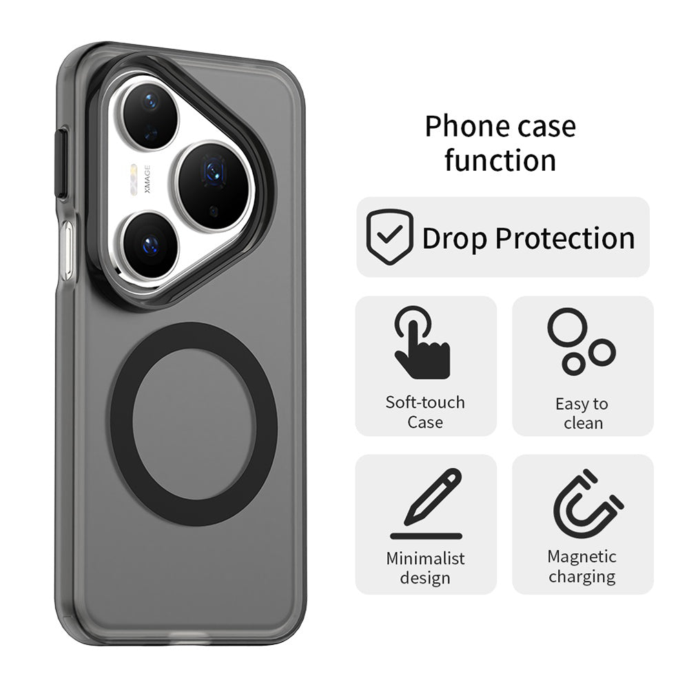 MagSafe-kuori Huawei Pura 80 Pro:lle, Techsuit, CandyCase, Musta