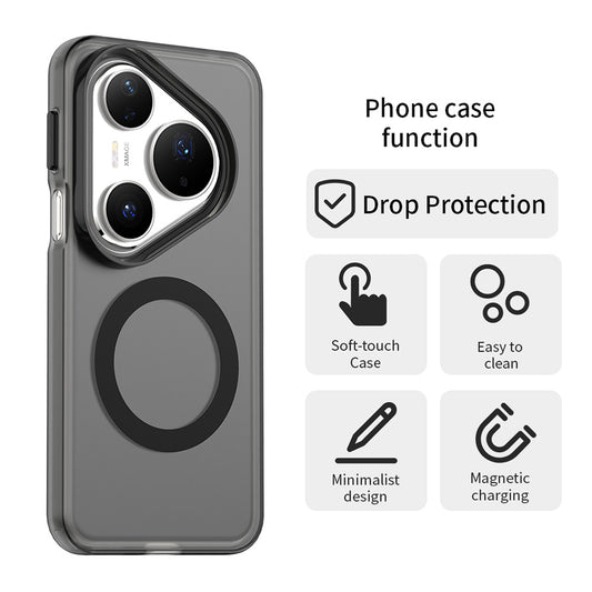 MagSafe-kuori Huawei Pura 80 Pro:lle, Techsuit, CandyCase, Musta