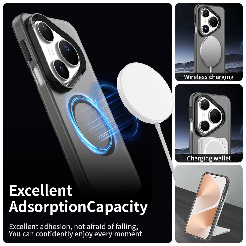 MagSafe-kuori Huawei Pura 80 Pro:lle, Techsuit, CandyCase, Musta