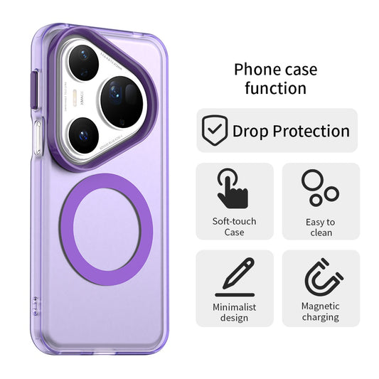 MagSafe-kuori Huawei Pura 80 Ultralle, Techsuit, CandyCase, Violetti