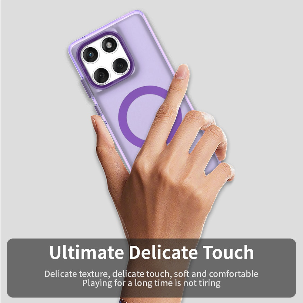 MagSafe-kuori Motorola Edge 60 Fusion / Edge 60:lle, Techsuit, CandyCase, violetti