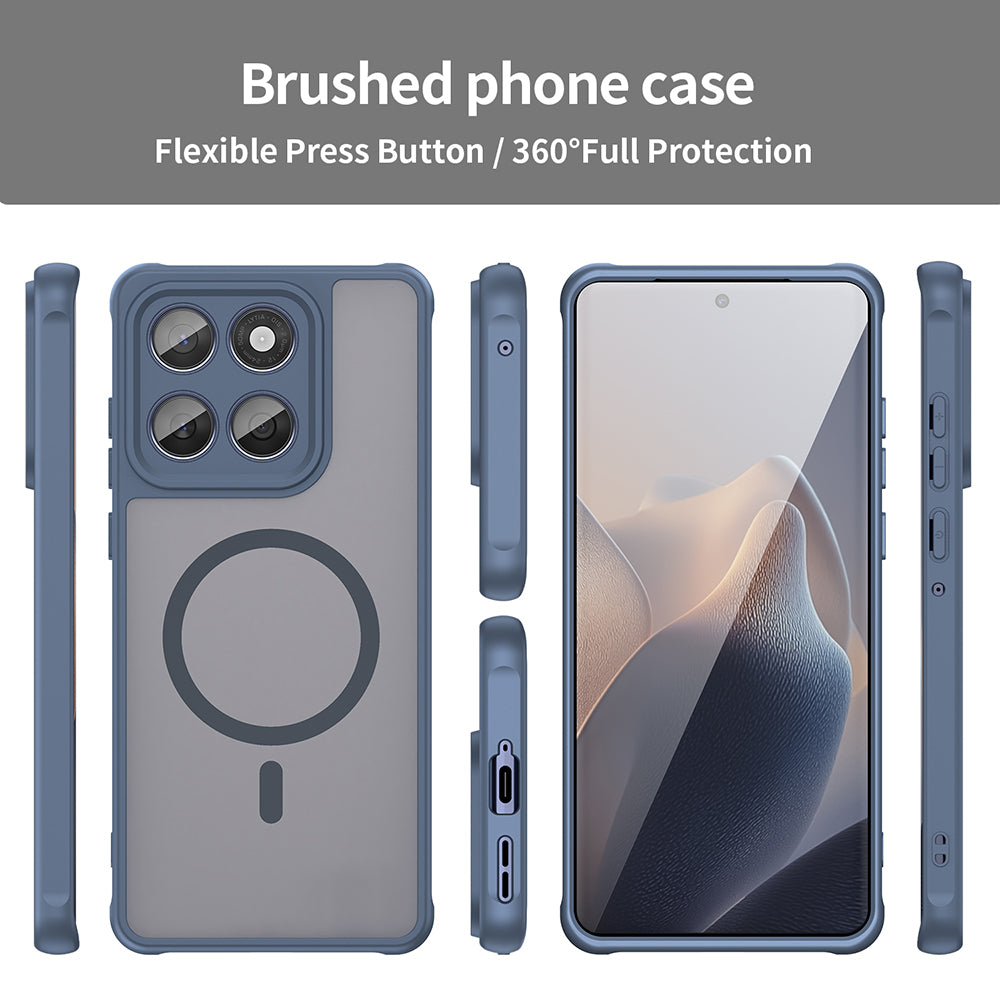 MagSafe Case for Motorola Edge 60 Fusion / Edge 60, Techsuit, HaloFrost II, Navy Blue