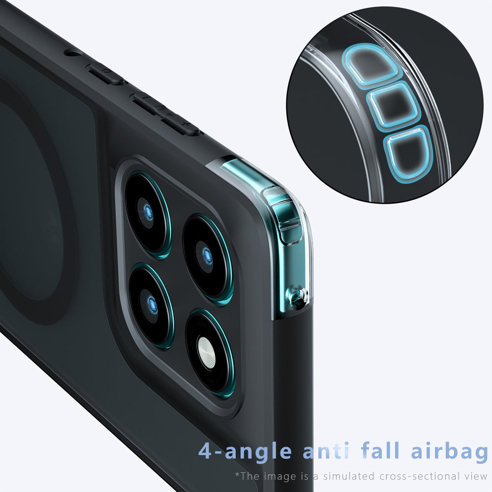 MagSafe-kuori Motorola Edge 60 Fusion / Edge 60:lle, Techsuit, PureFrost, Musta