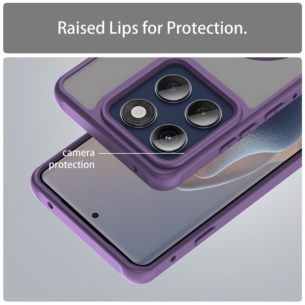 MagSafe Case for Motorola Edge 60 Pro, Techsuit, HaloFrost II (Big Lens Hole), Purple