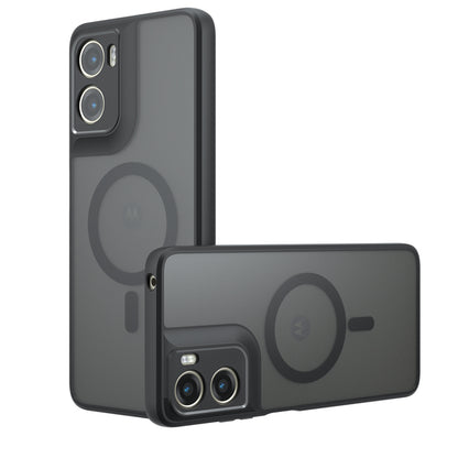 MagSafe-kotelo Motorola Moto G06:lle, Techsuit, PureFrost, Satinoitu Musta