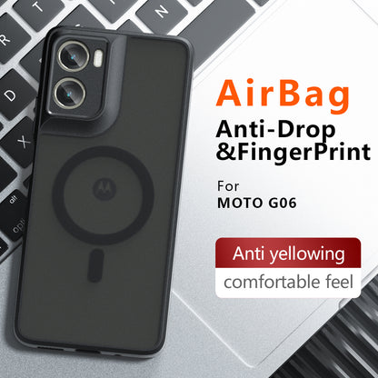 MagSafe-kotelo Motorola Moto G06:lle, Techsuit, PureFrost, Satinoitu Musta