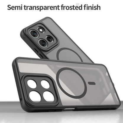 MagSafe Case for Motorola Moto G56, Techsuit, HaloFrost II, Black