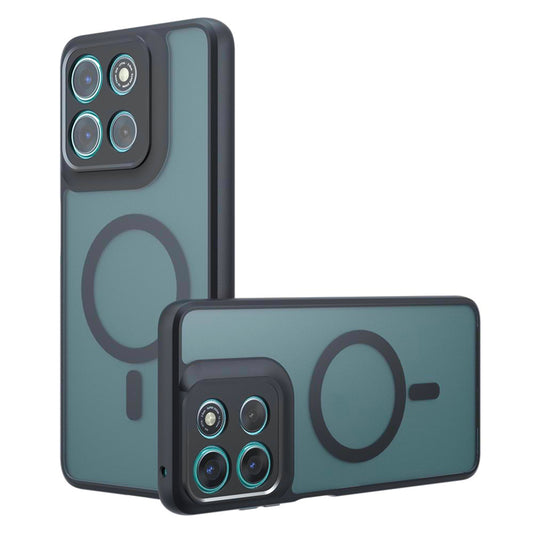 MagSafe-kotelo Motorola Moto G67 Power / G57 Power -puhelimille, Techsuit, PureFrost, Satinoitu Musta