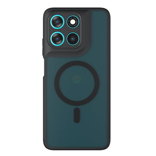 MagSafe-kotelo Motorola Moto G77 / G67:lle, Techsuit, PureFrost, Satinoitu Musta
