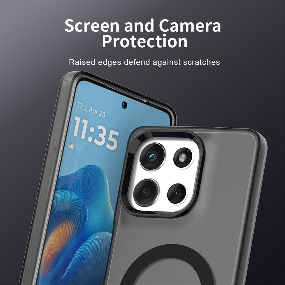 MagSafe-kotelo Motorola Moto G86:lle, Techsuit, CandyCase, Musta