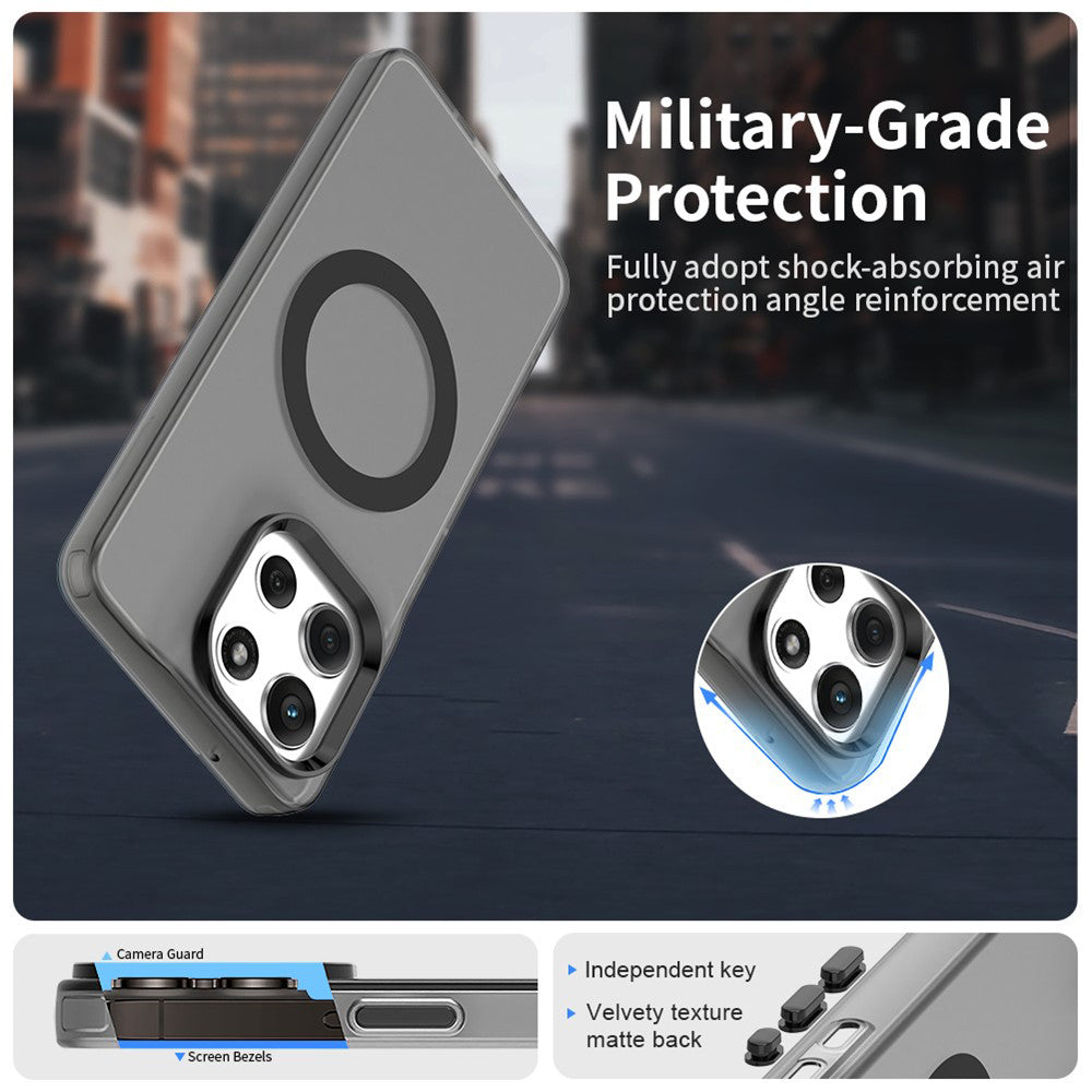 MagSafe-kotelo Motorola Moto G86:lle, Techsuit, CandyCase, Musta