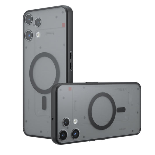 MagSafe-kotelo Nothing Phone (3a) Lite -puhelimelle, Techsuit, PureFrost, Satinoitu Musta