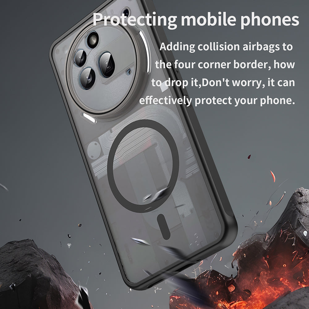 MagSafe-kuori Nothing Phone (3a) Pro:lle, Techsuit, HaloFrost II, Musta