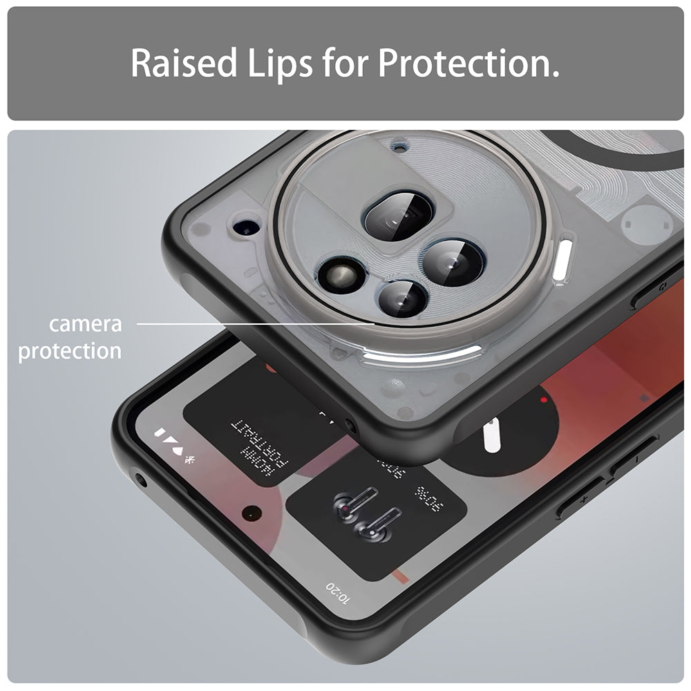 MagSafe-kuori Nothing Phone (3a) Pro:lle, Techsuit, HaloFrost II, Musta