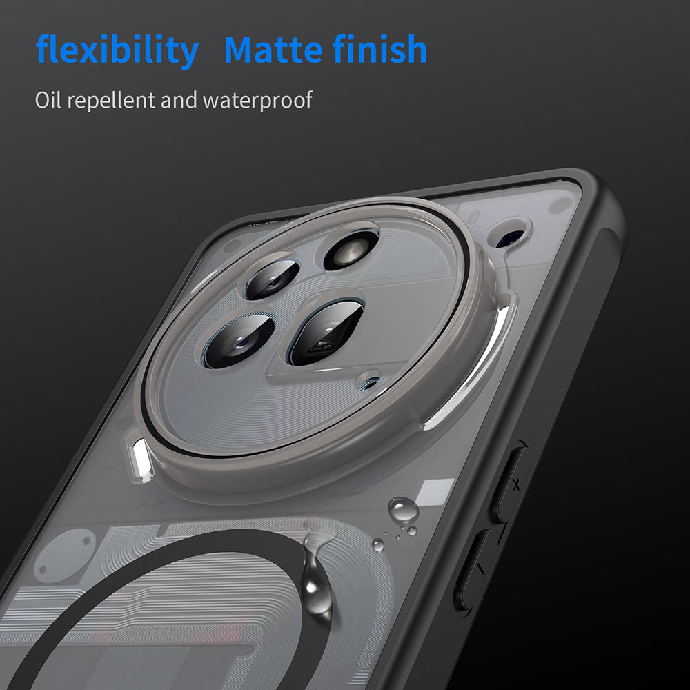 MagSafe-kuori Nothing Phone (3a) Pro:lle, Techsuit, HaloFrost II, Musta