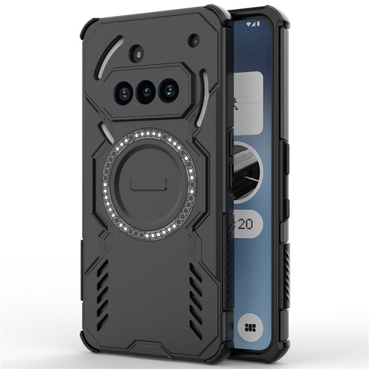 MagSafe-kuori Nothing Phone (3a):lle, Techsuit, ArmorMag, Musta