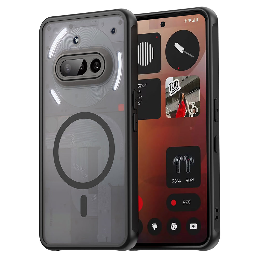 MagSafe-kuori Nothing Phone (3a):lle, Techsuit, HaloFrost II, Musta