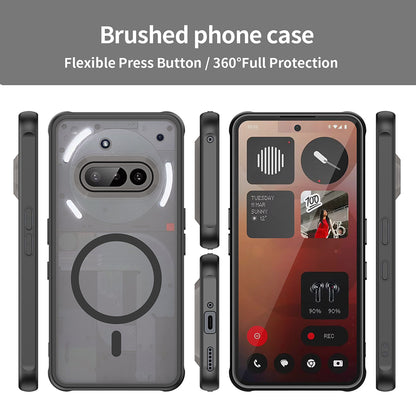 MagSafe-kuori Nothing Phone (3a):lle, Techsuit, HaloFrost II, Musta