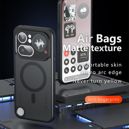 MagSafe-kuori Nothing Phone (4b):lle, Techsuit, PureFrost, satiinimusta