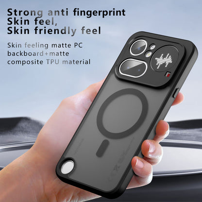 MagSafe-kuori Nothing Phone (4b):lle, Techsuit, PureFrost, satiinimusta