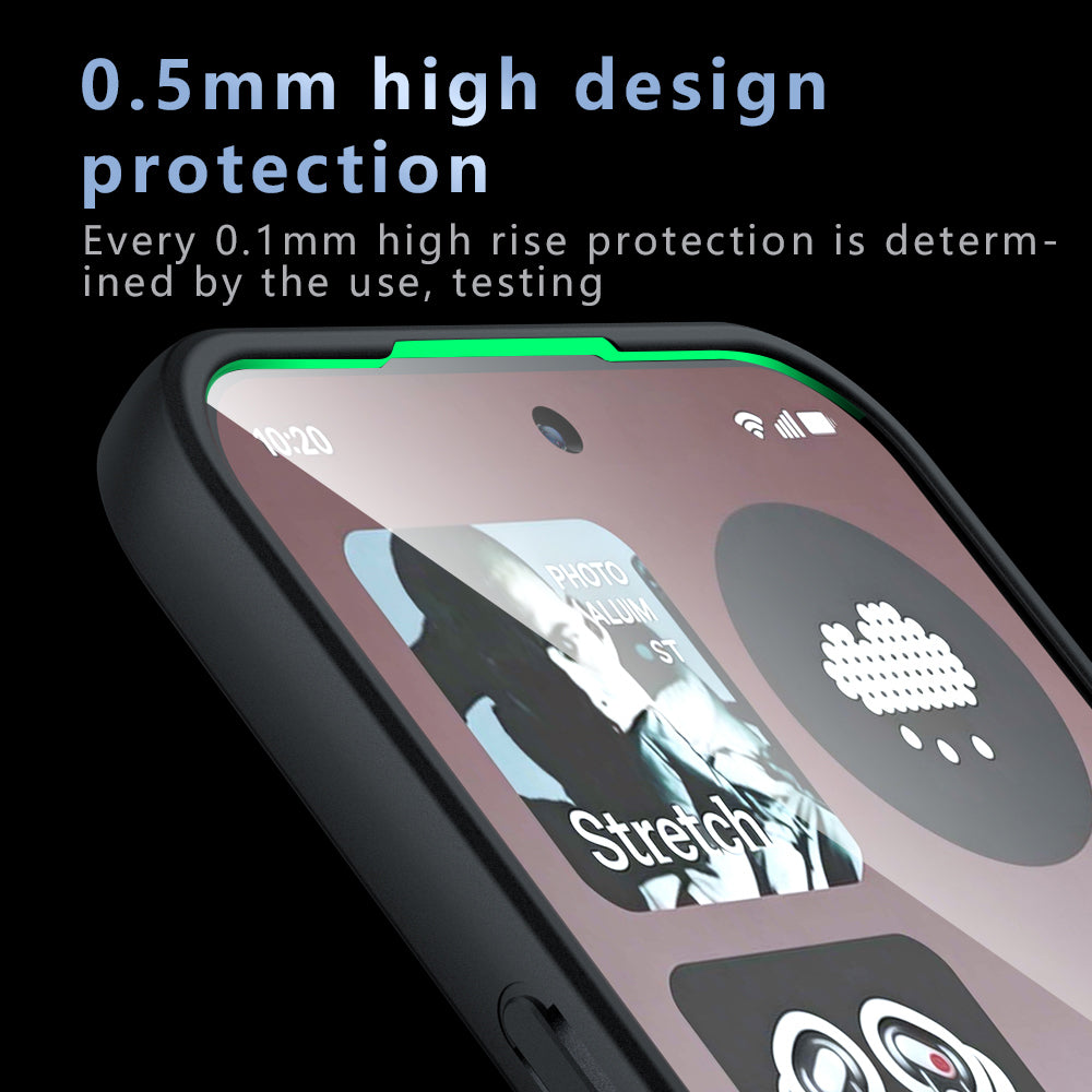 MagSafe-kuori Nothing Phone (4b):lle, Techsuit, PureFrost, satiinimusta