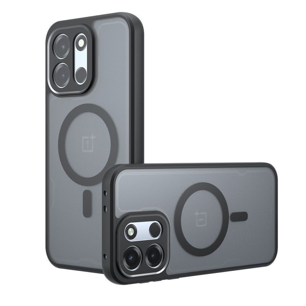 MagSafe-kuori OnePlus Nord 6:lle, Techsuit, PureFrost, satiinimusta