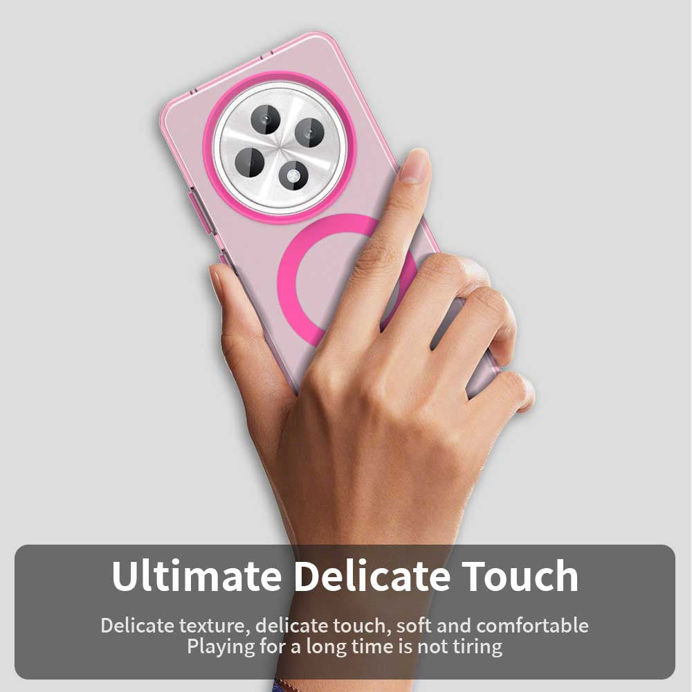MagSafe-kuori Oppo A3 4G / A3 5G:lle, Techsuit, CandyCase, Vaaleanpunainen